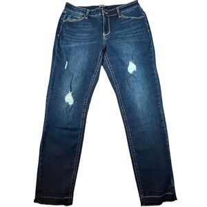 Buffalo David Bitton Soul Denim Jess Jeans Distressed Stretch Mid Rise Size 8/29